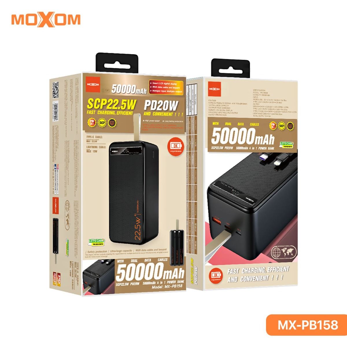 Power Bank 50000 mAh MOXOM MX-PB58