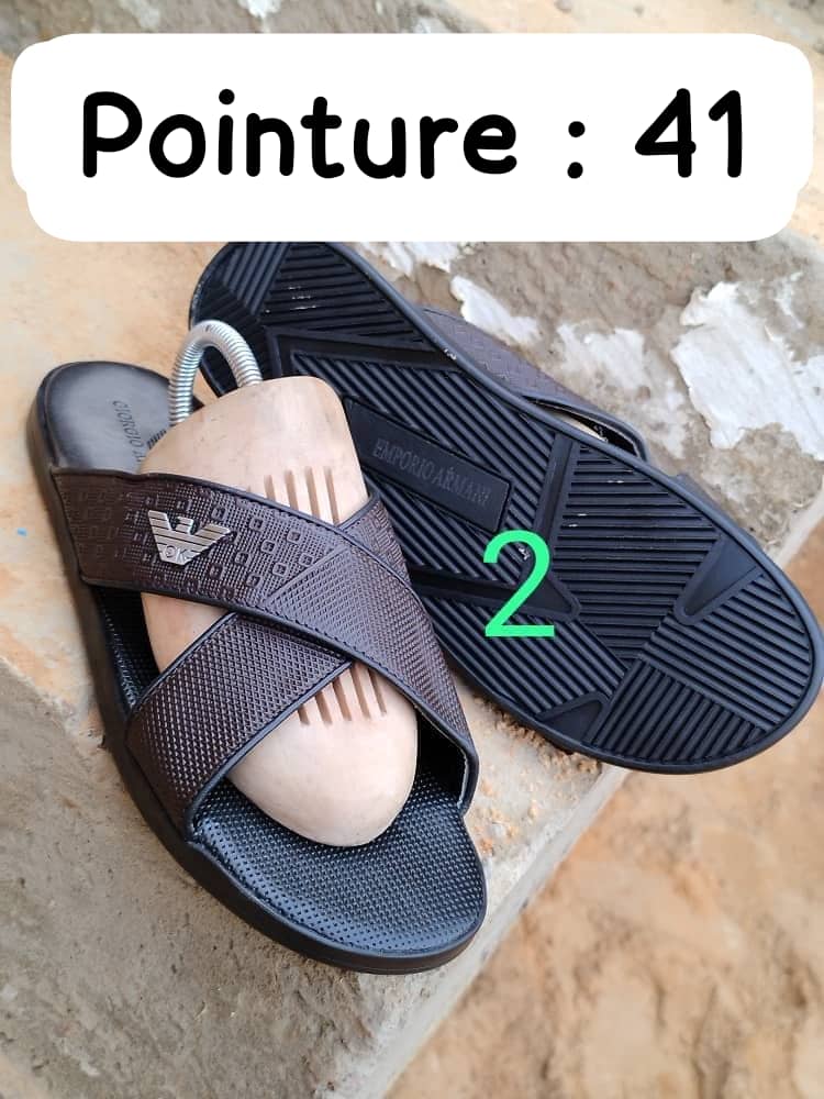 Sandales Armani à doubles Brides Croisées