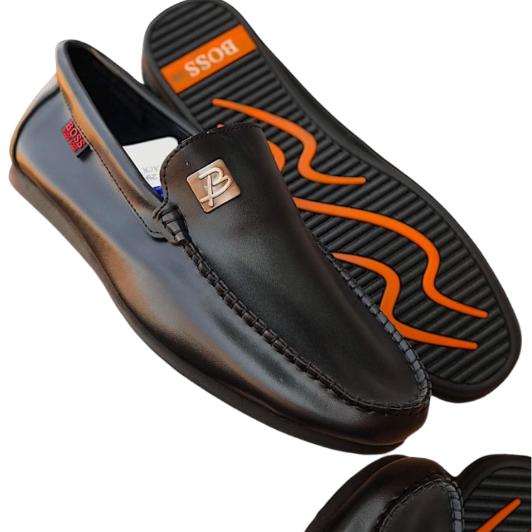 Soulier cuir Hugo Boss noir