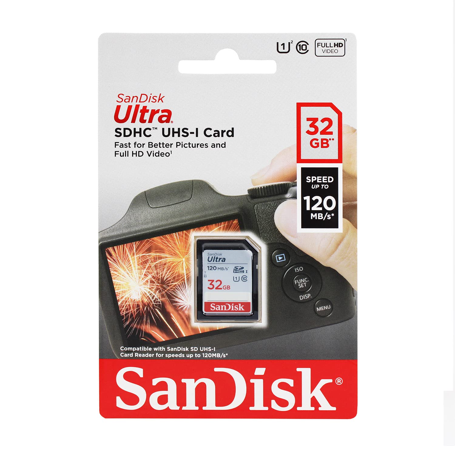  CARTE MEMOIRE SANDISK 32GB ULTRA SDHC UHS-I CARD 