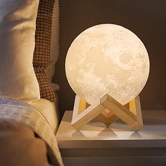 LAMPE DE LUNE USB 3D – DÉCORATION DE CHAMBRE