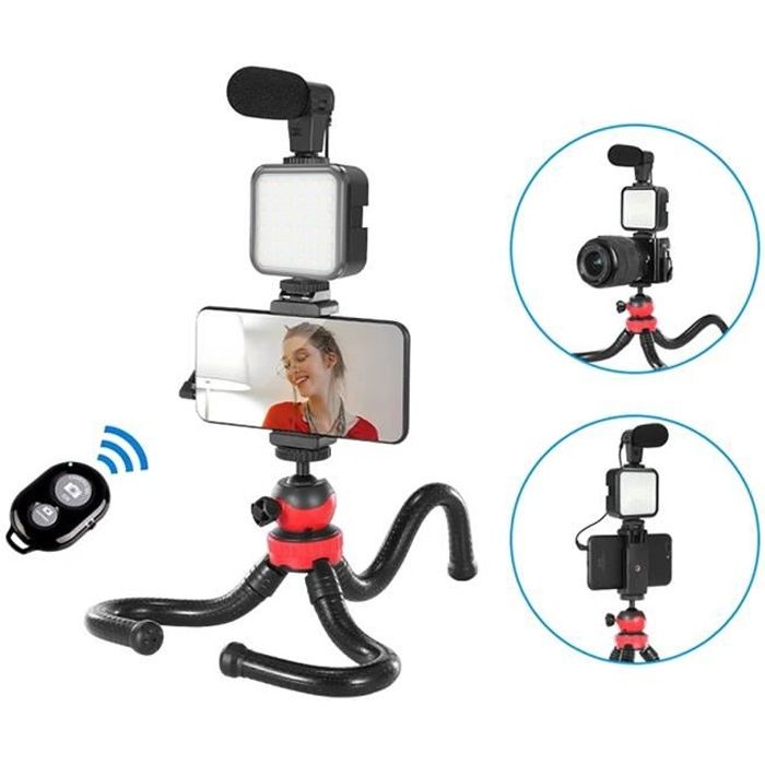 Trépied Flexible Multifonction avec Accessoires 