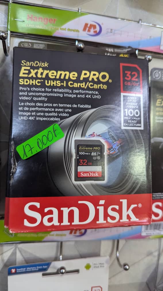 CARTE MEMOIRE SANDISK 32GB  EXTREME PRO SDHC UHS-I