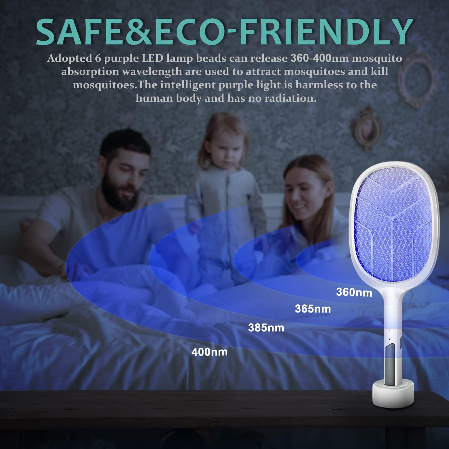 Raquette Anti-Moustiques Électrique 