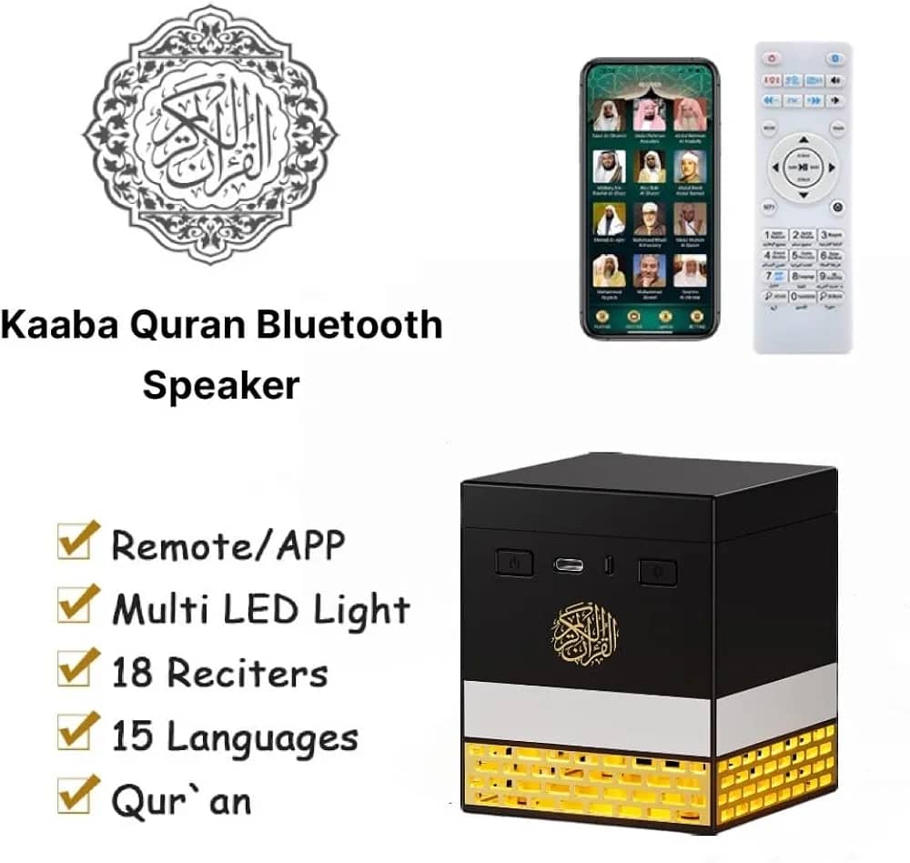 Enceinte Bluetooth Kaaba avec Coran