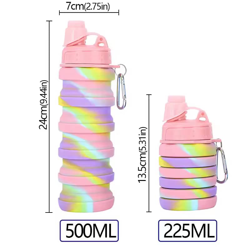 Gourde de Sport Pliable et Portable 