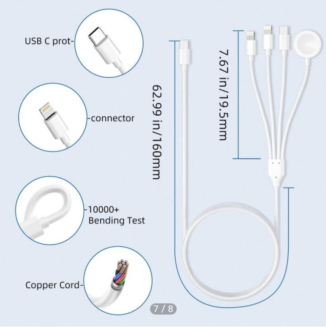 Câble de Charge USB-C 4-en-1 