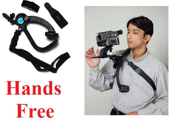 HANDS FREE SHOULDER PAD PHOTO AND VIDEO 