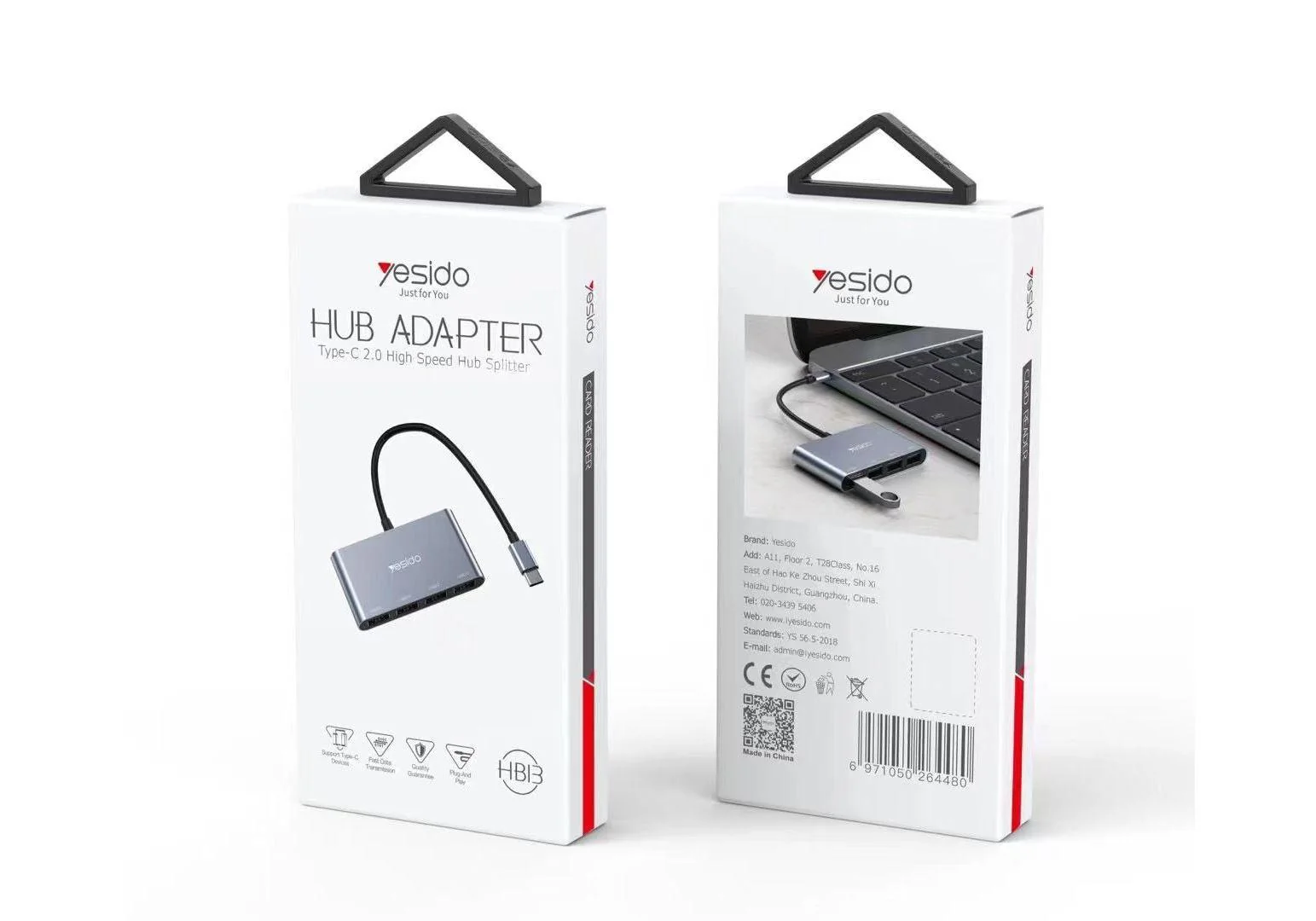 USB-C Hub adaptateur HB13 de YESIDO 